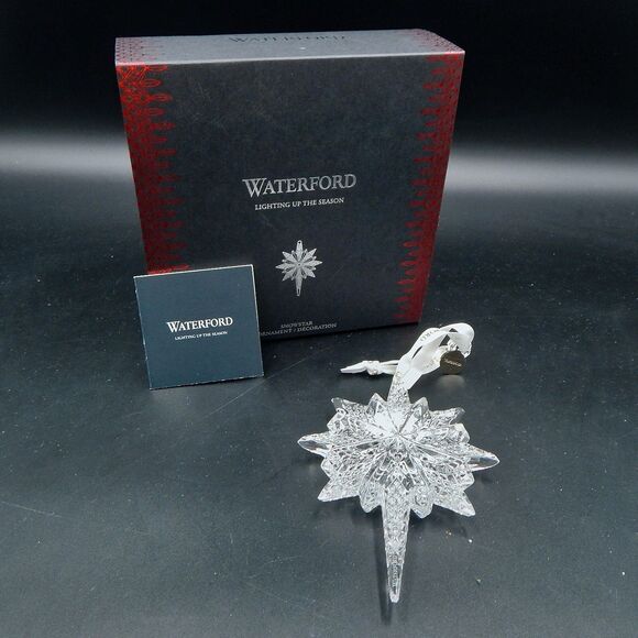 Waterford Crystal 2018 Snowstar Ornament Lighting Season 5 Inch #40033462 Box - Picture 1 of 10